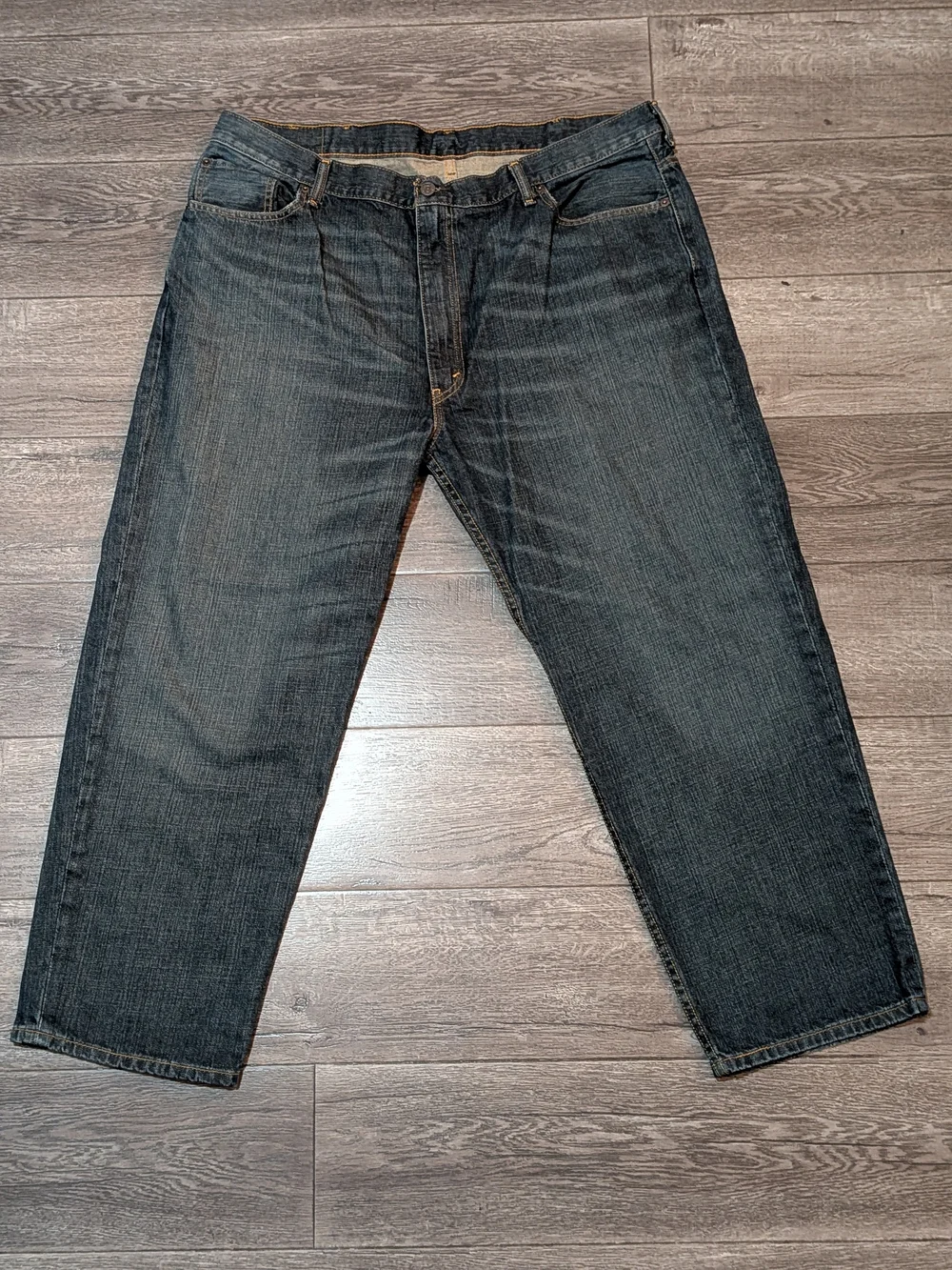 Levis 550 Relaxed Fit Dark Wash Denim Jeans Mens 44x29 Blue 01550-2765